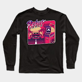 Retro gaming arcade Long Sleeve T-Shirt